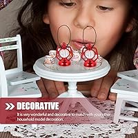 Vista 9 de Mini linterna de casa de muñecas, 6 unidades, escala 1:12, mini lámpara de queroseno, linterna en miniatura, micro adorno de paisaje para bricolaje