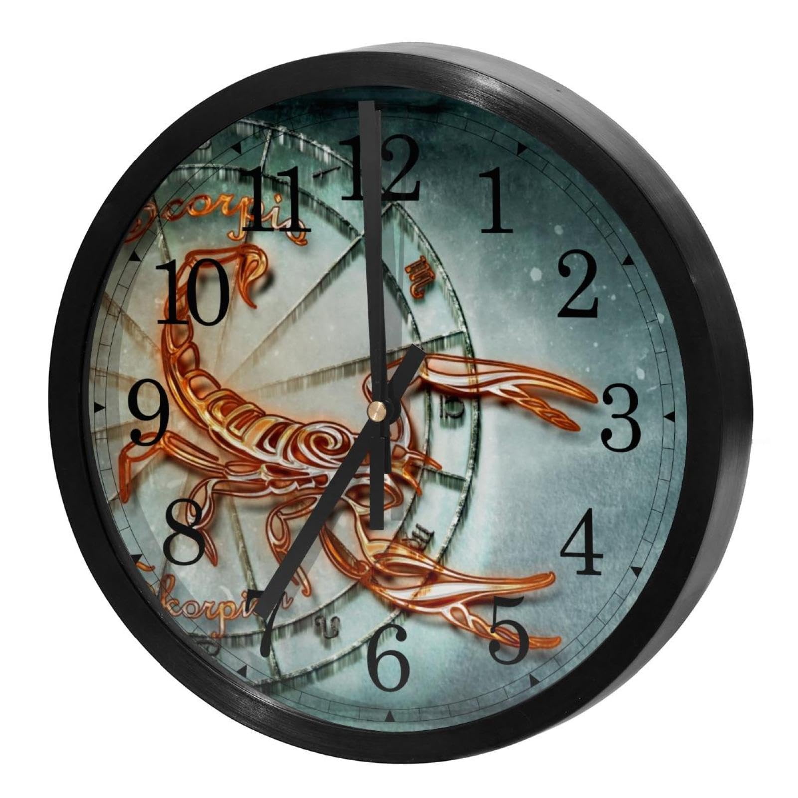 Horloge murale silencieuse à quartz sans tic-tac à piles ronde