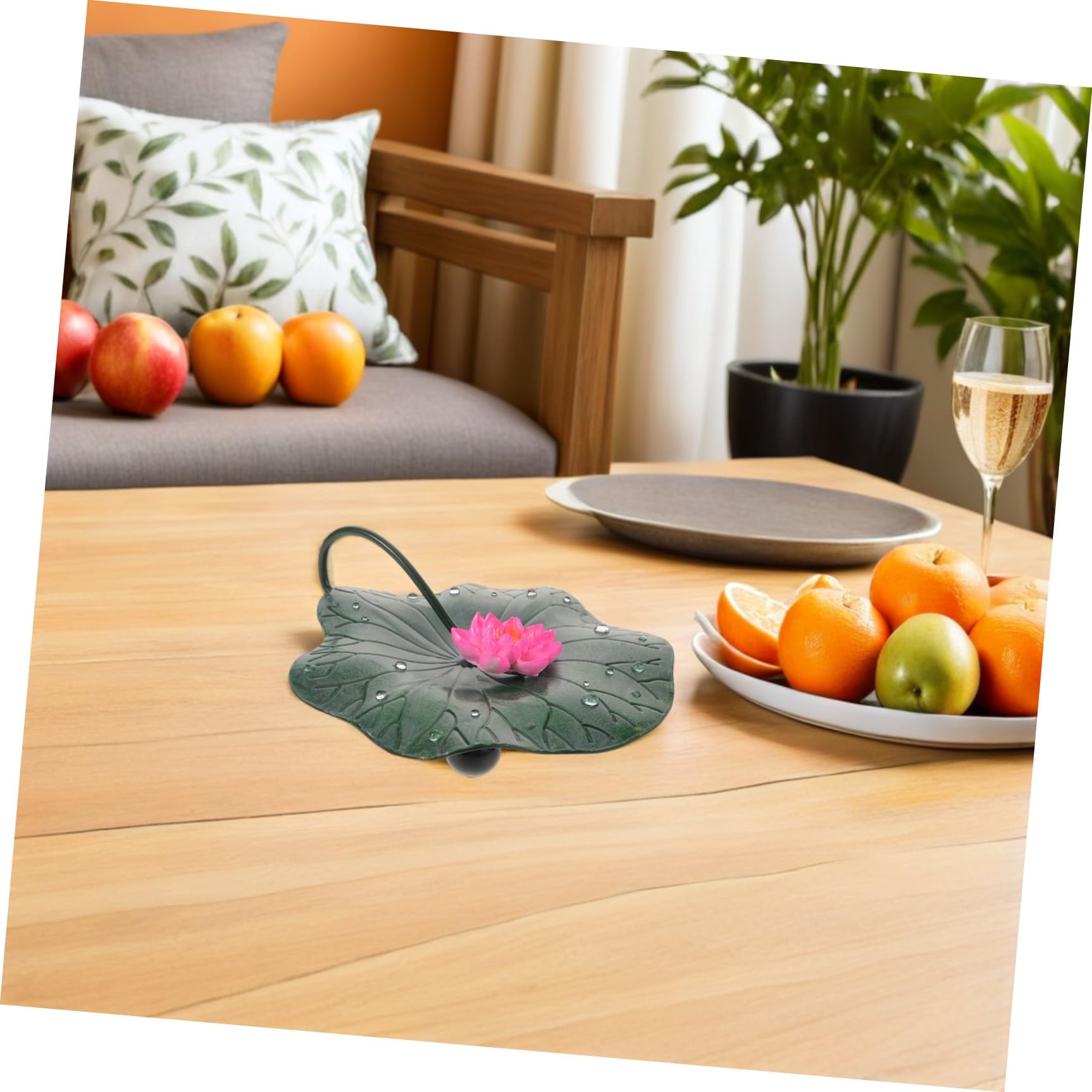 Servilletero de Mesa de Metal con Prensa en Forma de Flor de Loto, Dispensador de Pañuelos para Cocina y Comedor, Soporte Estable Antideslizante para Uso Doméstico Oficina