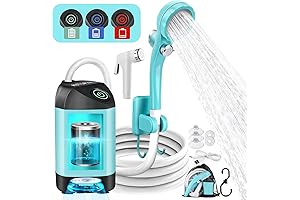 AUTOPkio: Portable Camp Shower With Enhanced Lithium Battery