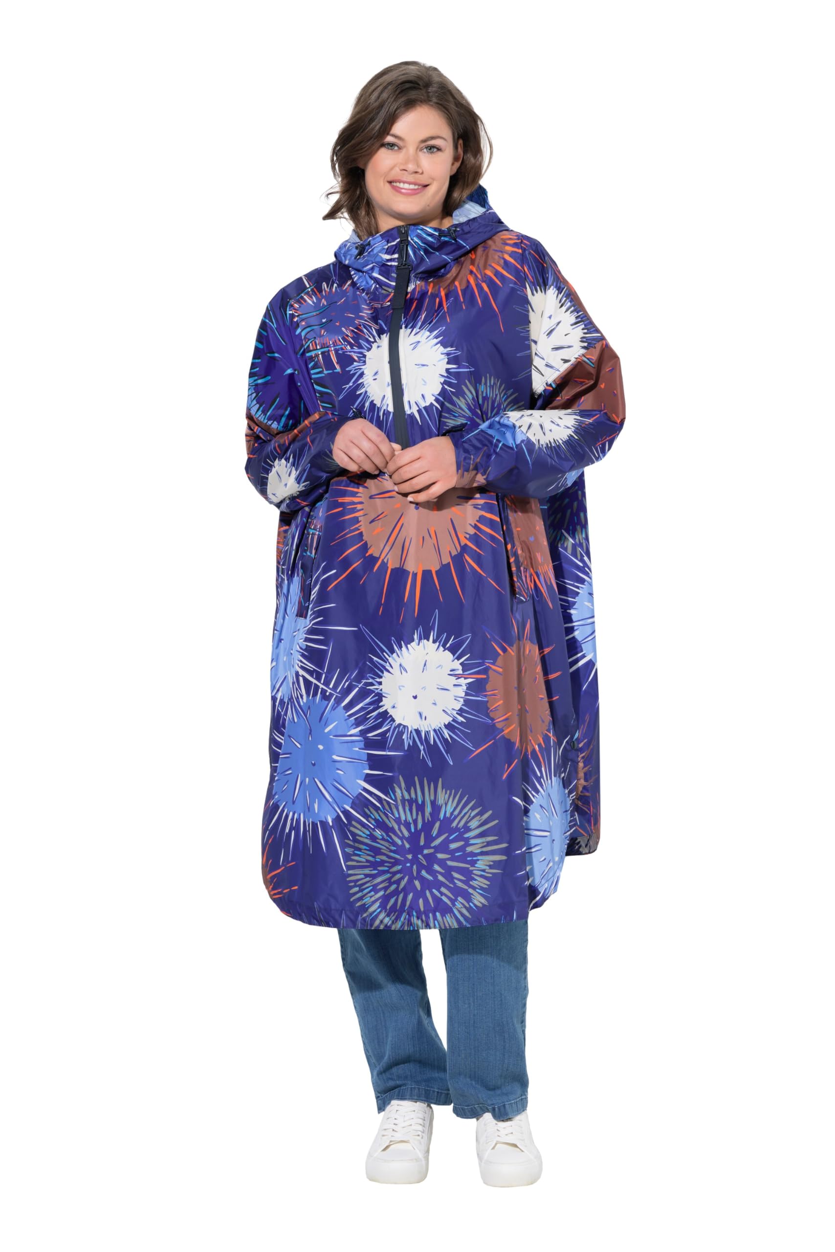 Laurasøn Funktions-Regencape, Unisex, Print, Kapuze 840525