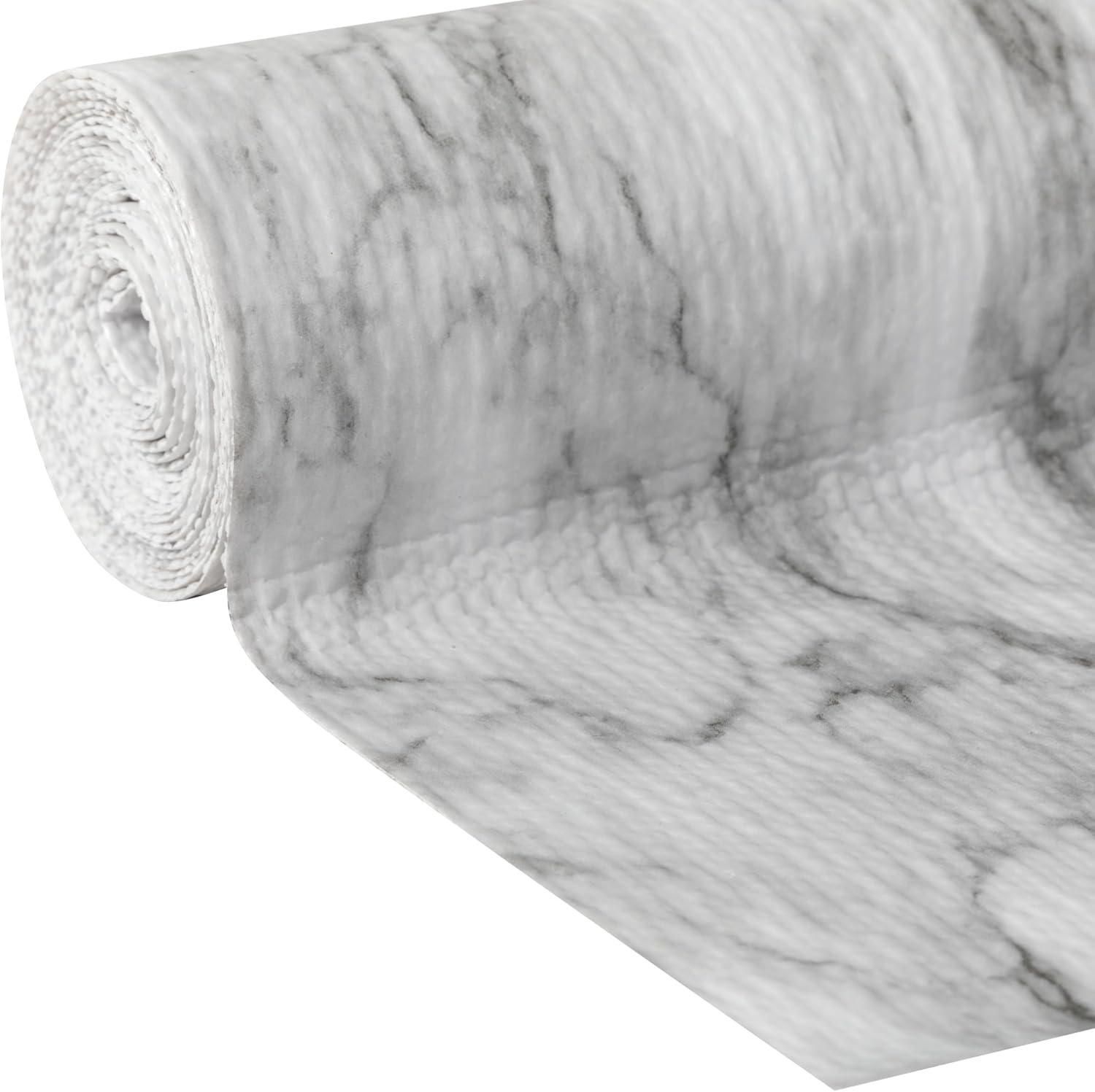 Smooth Top EasyLiner for Cabinets & Drawers, Easy to Install, Shelf Paper & Drawer Liner Non Adhesive, Non Slip Shelf Liner for Pantry, Kitchen Essentials, 12 in x 10 ft (6 Pack), 60 ft, Gray Marble