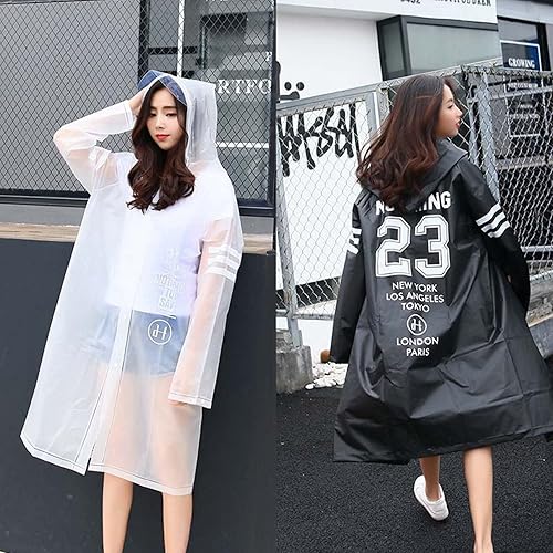 Miniatura 4 de plplaaoo Impermeable de senderismo, capa de lluvia de senderismo, impermeable EVA, capa de lluvia masculina femenina, capa de lluvia masculina y