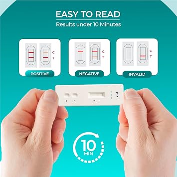 PSA Test Kit at Home Pro State (2 Tests) with Live Support, at Home PSA Health - Quick to Perform and Easy to Read, Accurate and Quick Results - All Components Included with Easy to Read Manual