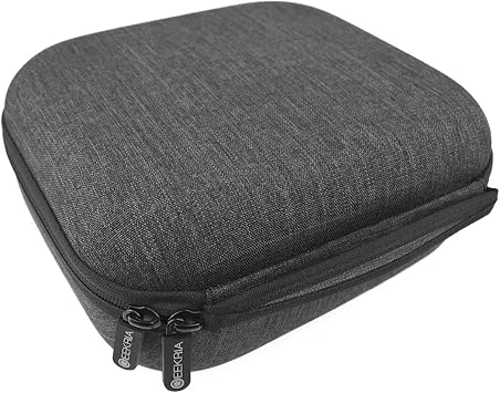 Geekria Shield Headphones Case Compatible with Skullcandy Crusher 1080 ANC, Crusher ANC 2, Hesh Evo, Hard Shell Travel Carrying Bag with Cable Storage (Dark Grey)