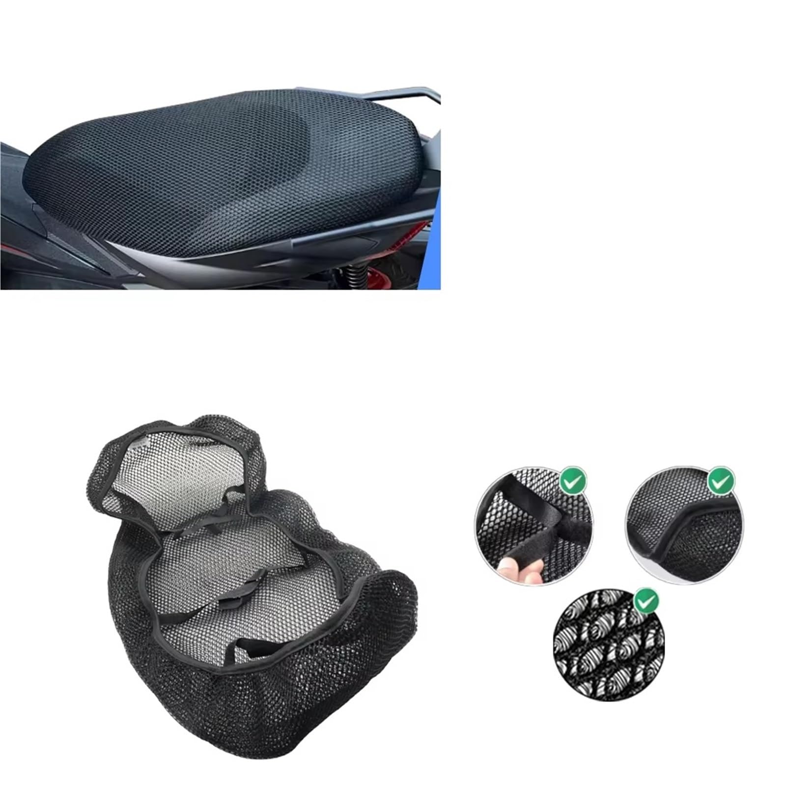 Moto Copri Sedili Per Aprilia SR GT 125 200 Per SRGT125 Per SRGT200 GT200 Coprisedile per moto Protezione termica elastica e traspirante 2 venduto
