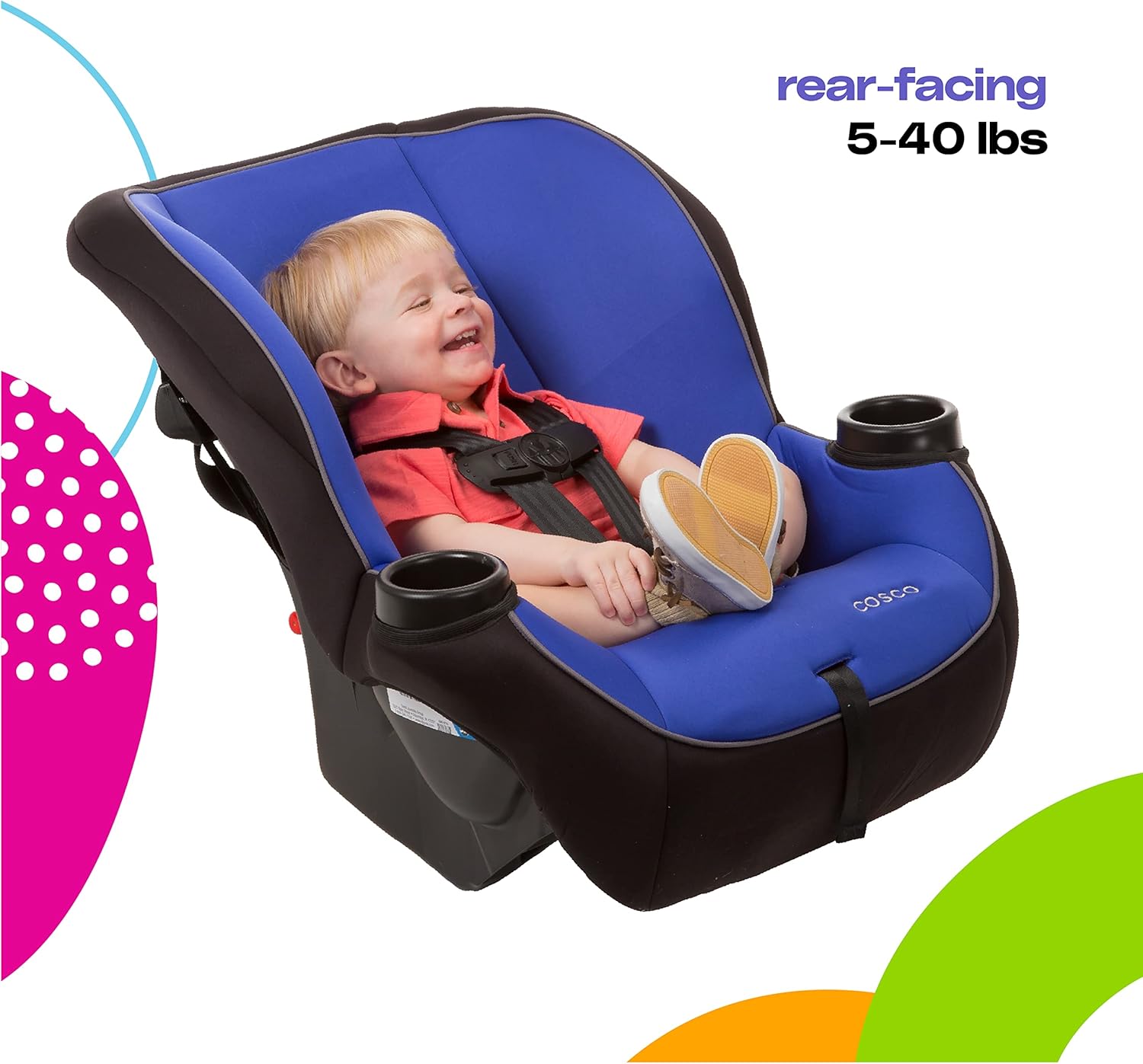 Cosco Onlook 2-in-1 Convertible Car Seat, Rear-Facing 5-40 pounds and Forward-Facing 22-40 pounds and up to 43 inches, Black Arrows 3 71MpJ+y7IWL. AC SL1500