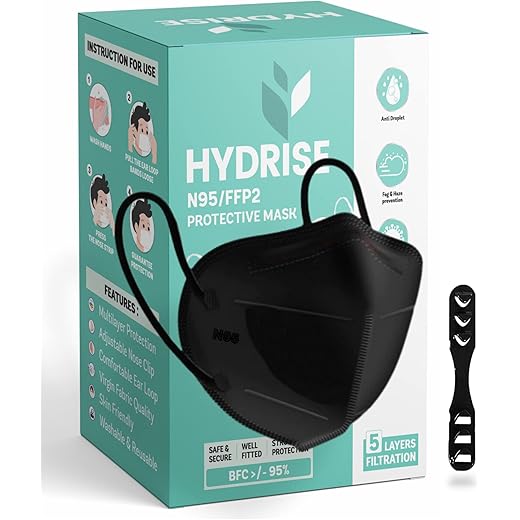 Black Premium N95 Mask Pack of 15