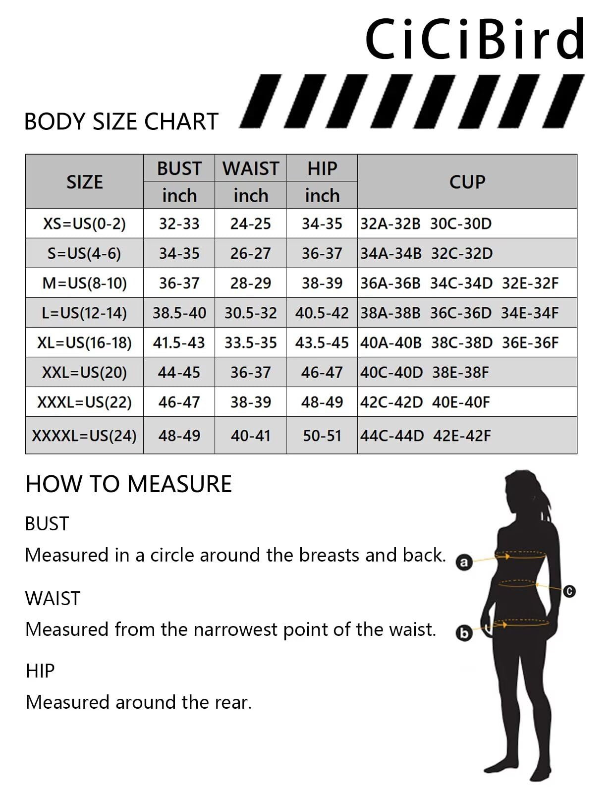 CiCiBird Maillot de bain une pièce pour femme - Contrôle du ventre - Taille haute - Push Up froncé