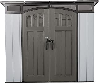 Modern Outdoor Storage Shed, 8 x 5 Foot, Gray