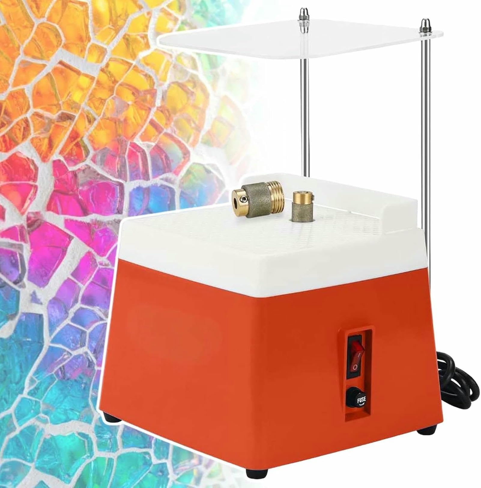 Machine de rectification de vitral à haute vitesse 4200r/min pour découpe nette sans éclat