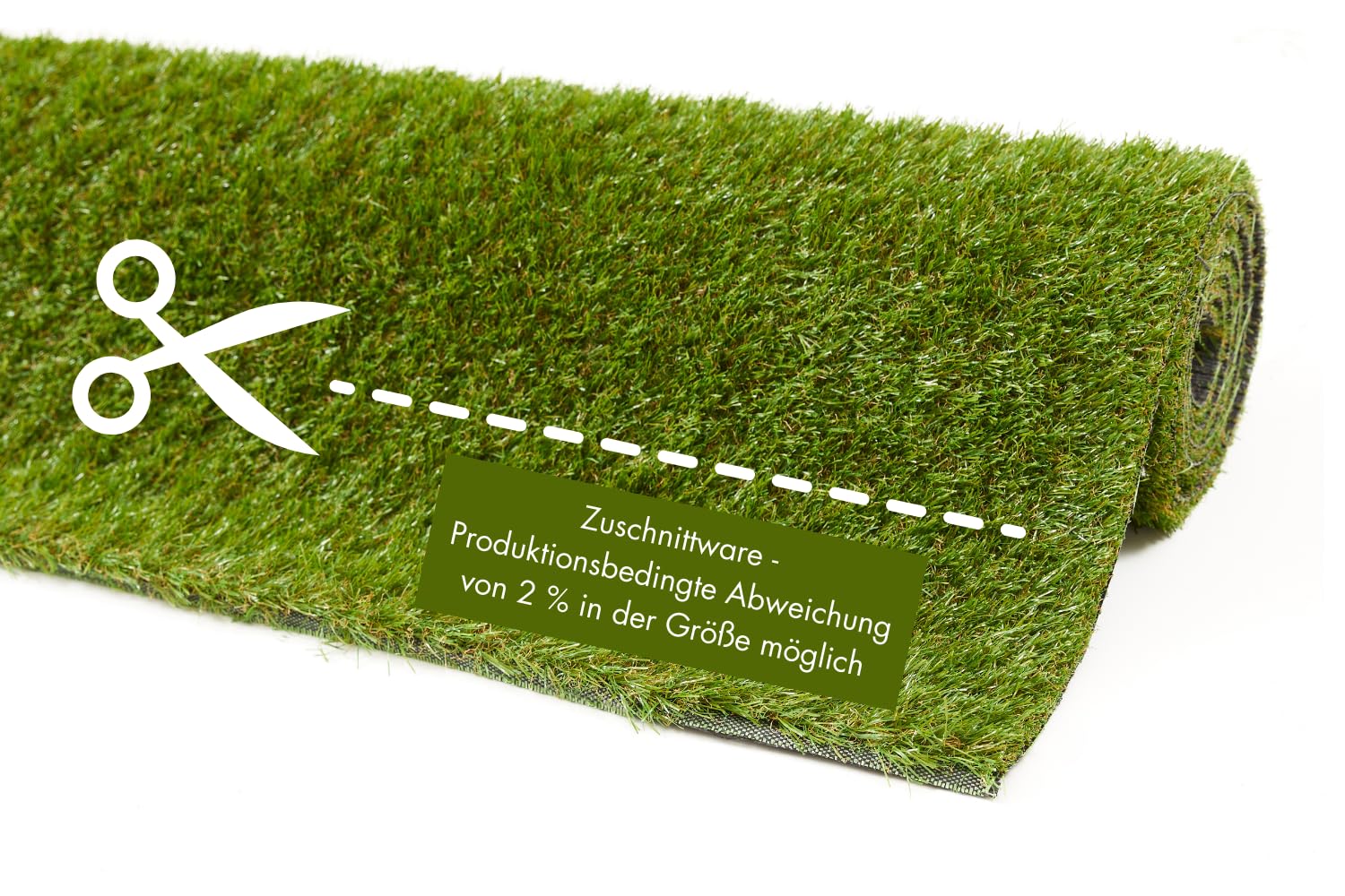 andiamo Premium Kunstrasen Koh Samui – 30 mm Rasenteppich, UV-beständig & wetterfest, natürlich wirkender Outdoor-Kunstrasen mit Drainage für Garten, Balkon & Terrasse, 200 x 300 cm