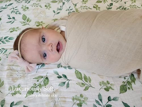 Miniatura 3 de Mantas de muselina para bebés niños y niñas, suaves, transpirables y agradables a la piel, mantas de recepción para recién nacidos, esenciales para