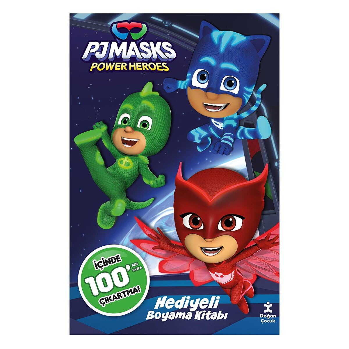 Pj Masks 100+ Çıkartma Hediyeli Boyama Kitabı