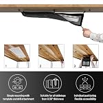 Cable Management Net - Under Desk Cable Management Tray - Cable Net Under Desk - Desk Wire Management Under Desk - Cord Organizer Desk Black