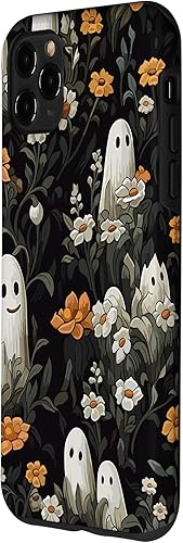 Miniatura 2 de Funda con diseño floral para iPhone 11 Pro Max con diseño de fantasmas espeluznantes de Halloween