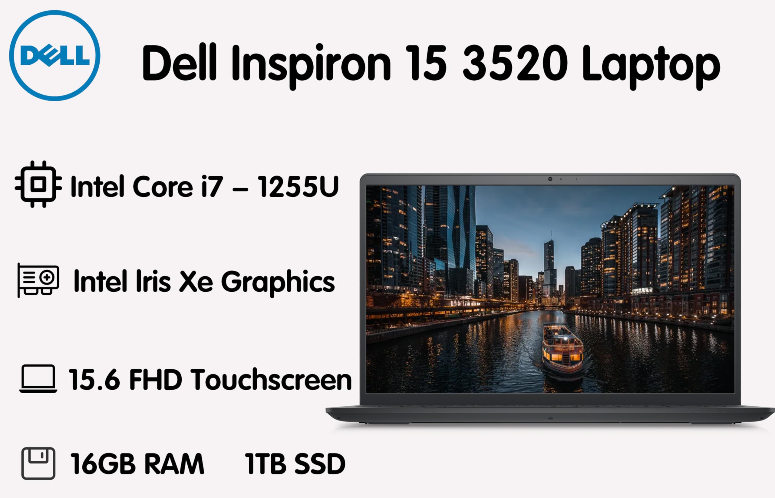 Amazon.com: Dell Inspiron 15.6 Inch FHD Touchscreen Business