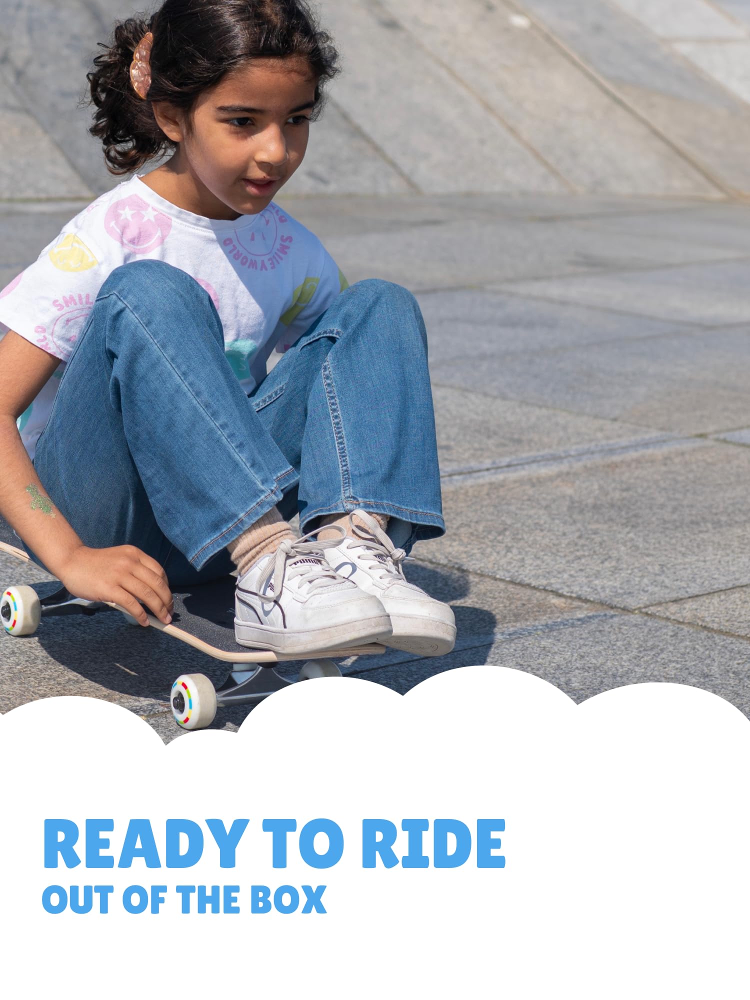 Skateboard Kinder ab 3 Jahre - Komplettboard für Anfänger 3-11 Jahre, hochwertiges Kinderskateboard aus 7-Lagen Ahorn, ABEC 5 Kugellager, rutschfestes Griptape