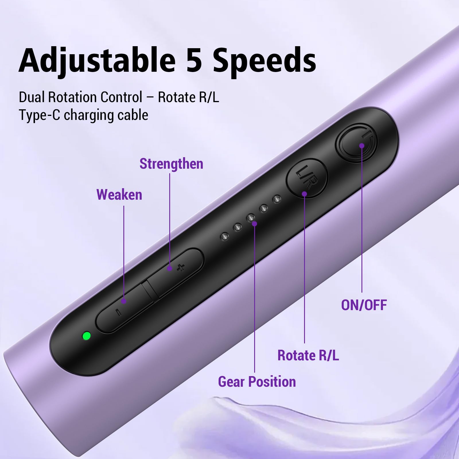 Perceuse à ongles électrique, lime à ongles sans fil rechargeable, perceuse portable à 5 vitesses pour ongles épais, cuticules, coupe-mains et pieds pour femmes, hommes, bébés et animaux