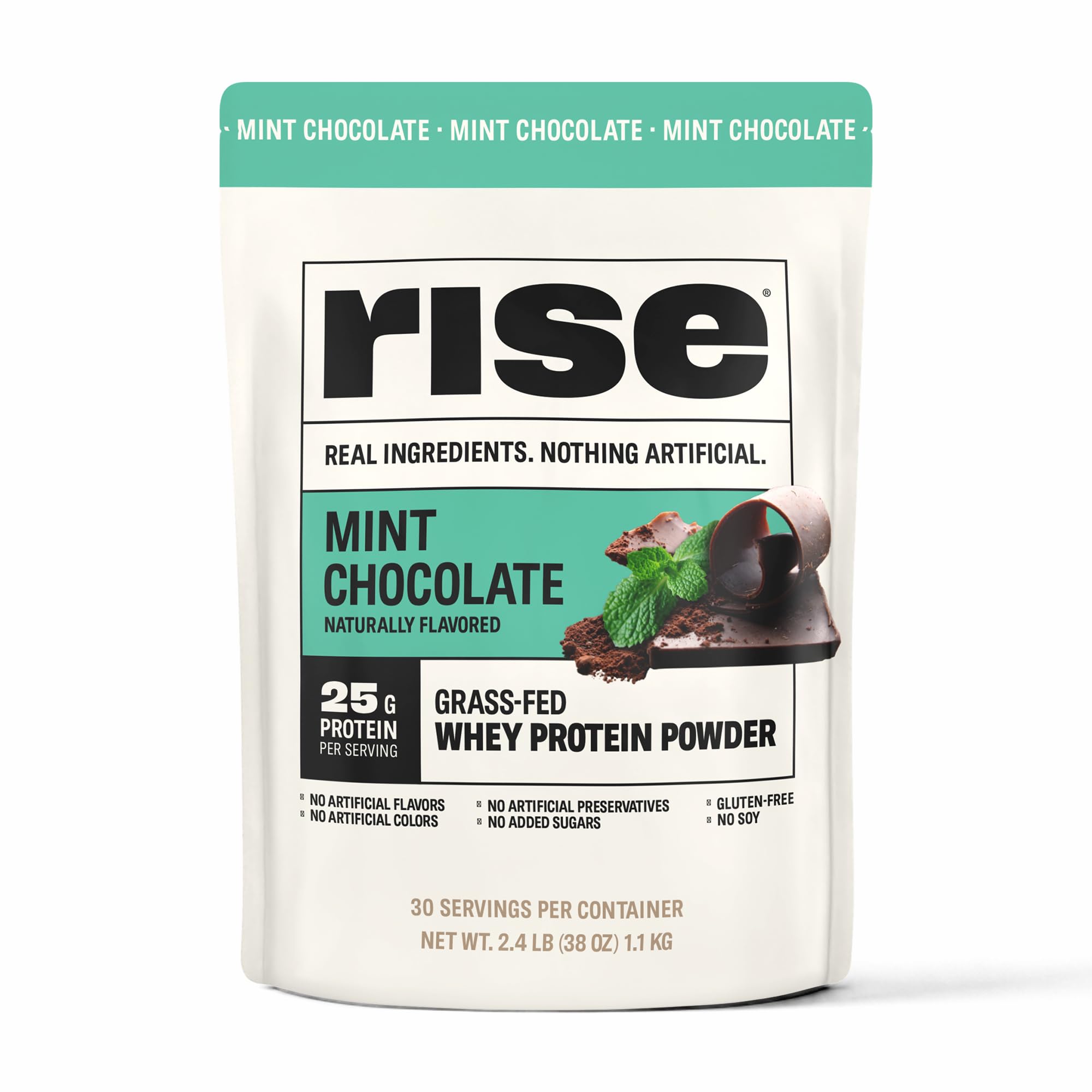 Rise Grass-Fed Whey Protein Powder - Vanilla | 25g Protein No Artificial Flavors, Colors, or Preservatives - Sugar Free, Gluten-Free, Soy Free (2.5 lbs) — Amazon image 10
