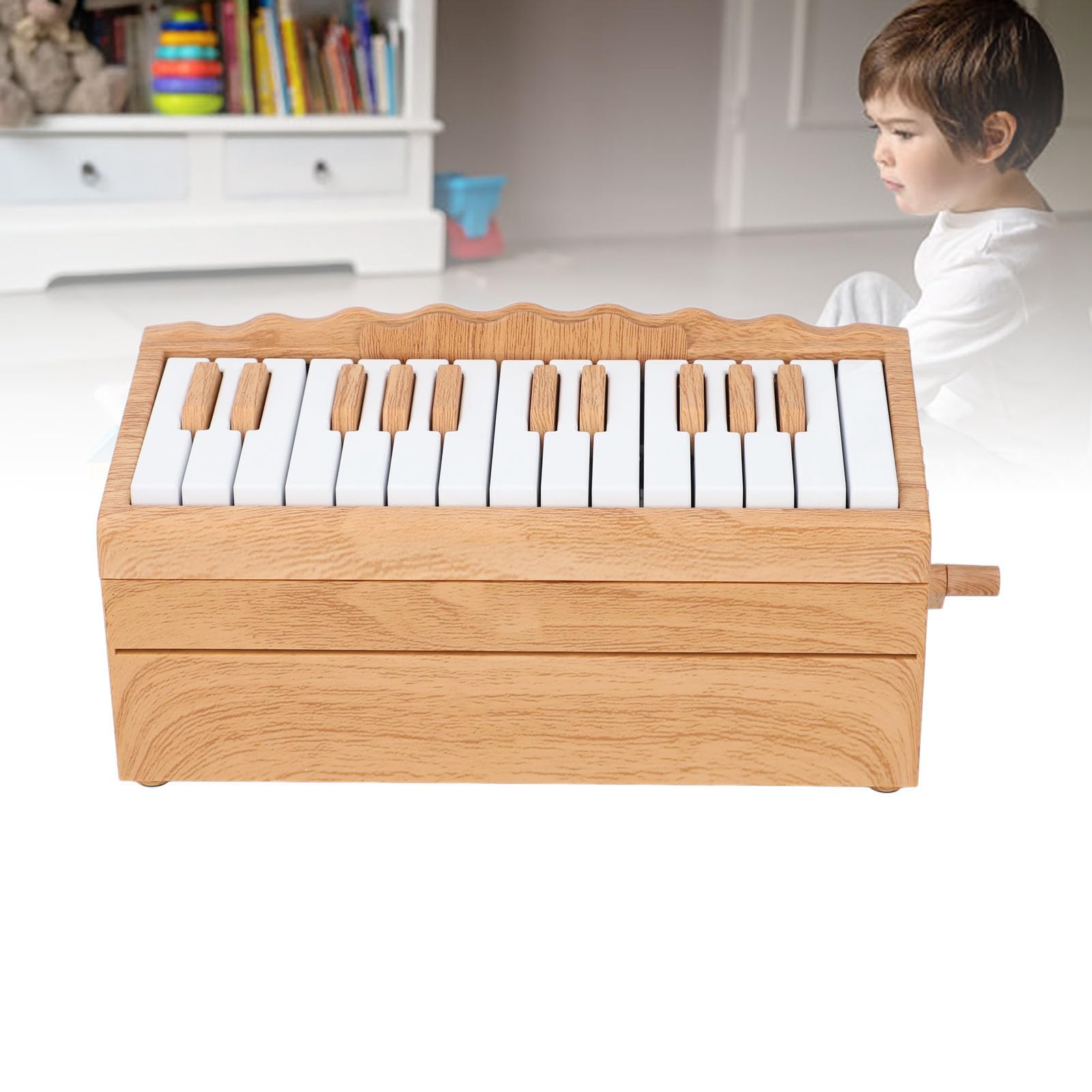Mini Kalendarz Fortepianowy, Przenośny Wielofunkcyjny Kalendarz na Biurko z Pianinem ABS do Dekoracji Pokoju na Prezenty Urodzinowe
