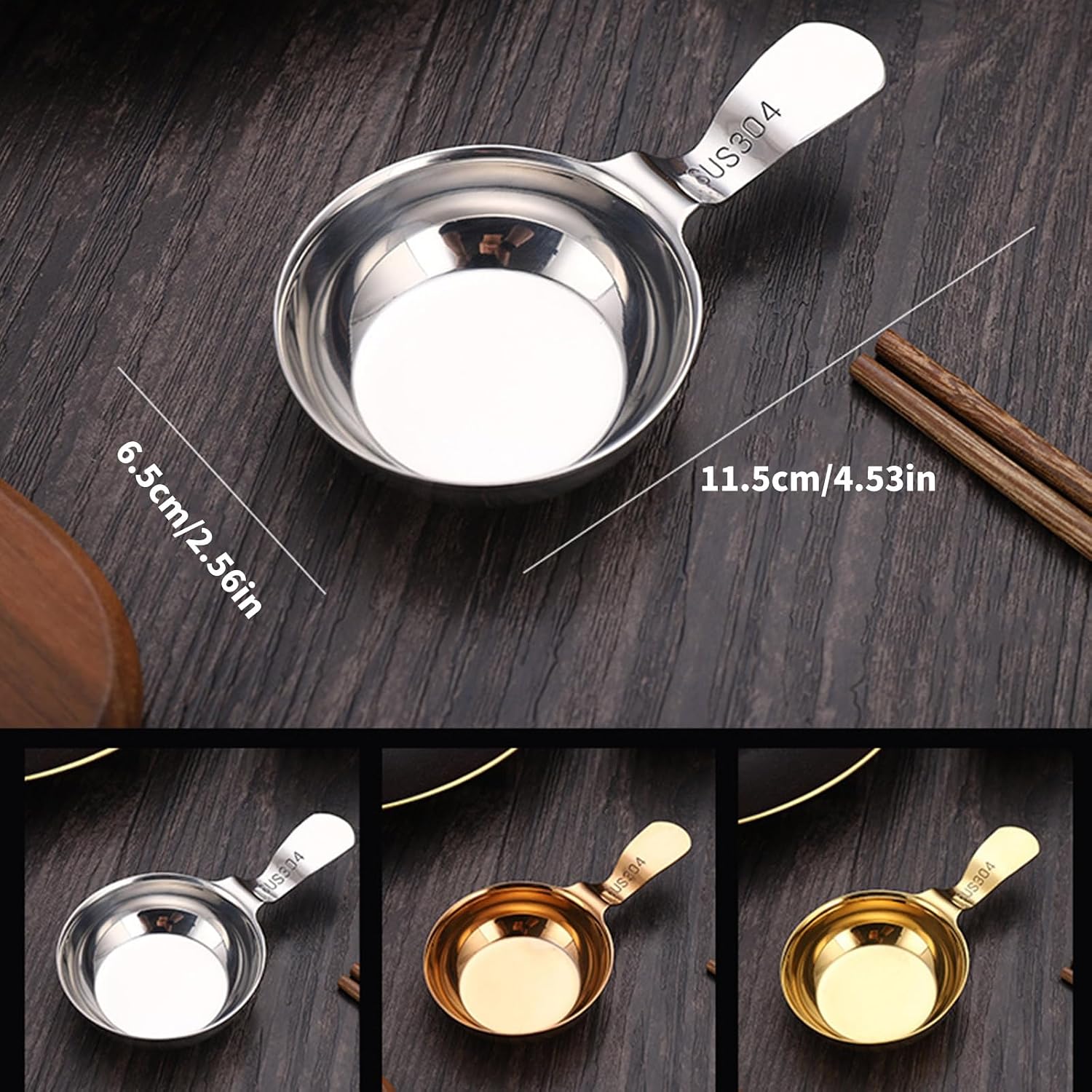 Practical Serving Functional Stainless Steel Spices Plate Suitable for Cooking Enthusiasts and Cooking Experts Table Top Sauce Servers