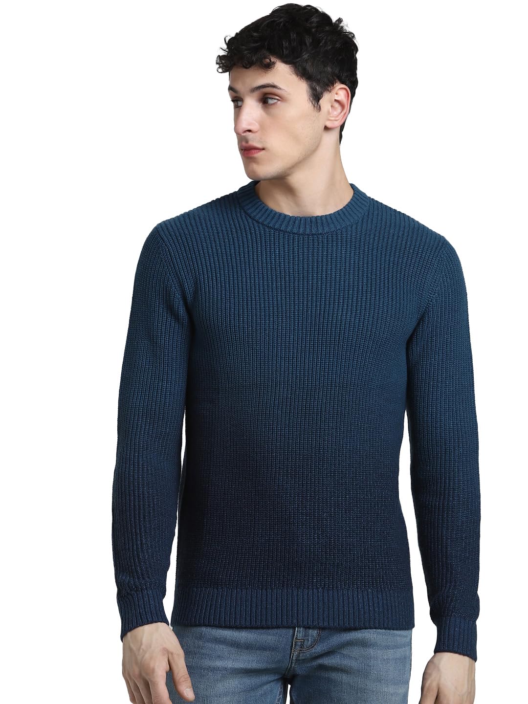 jack & jones Men's Cotton Blend Modern Round Neck Sweater-picture-42