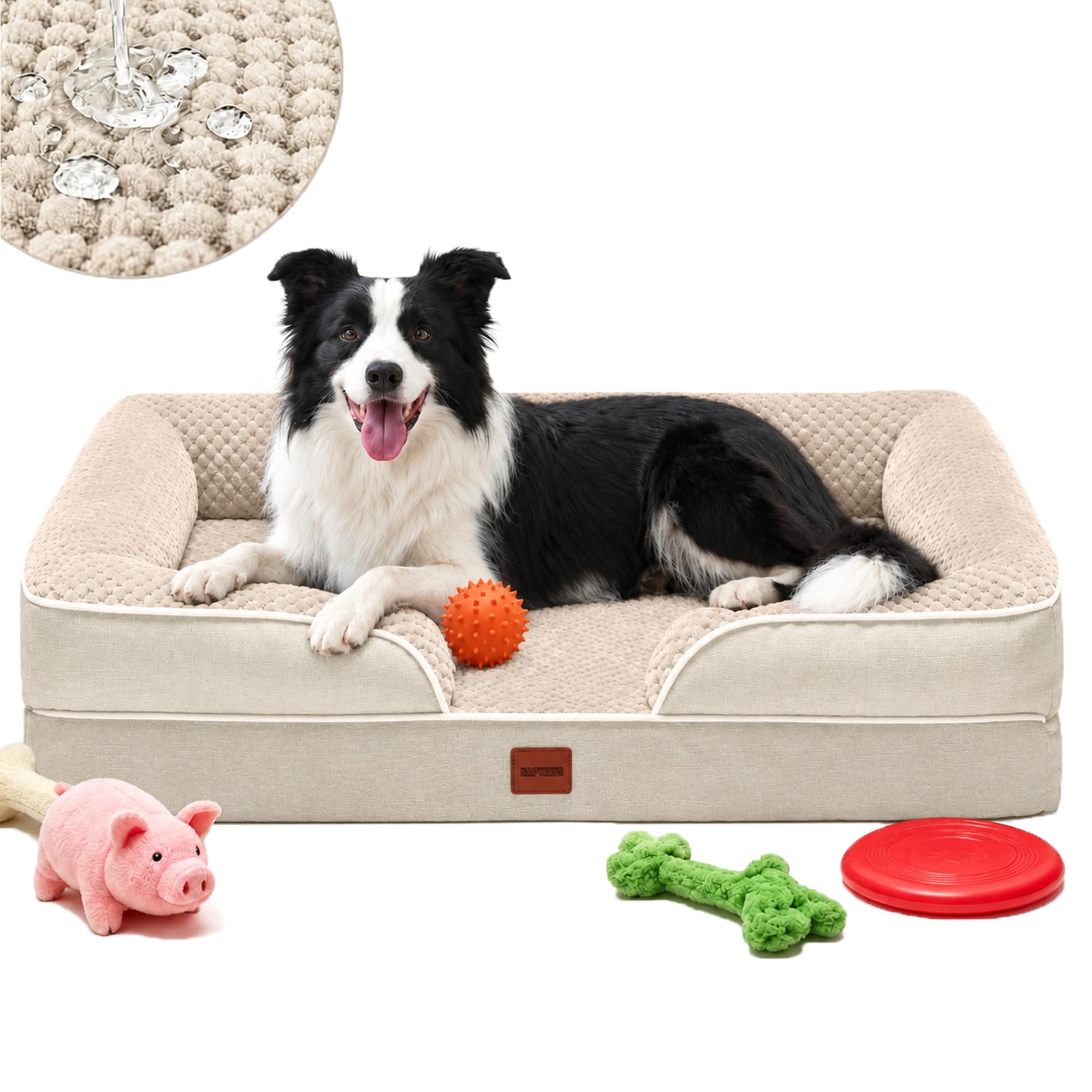 Orthopedic Dog Beds Large Sized Dog, Waterproof Washable Pet Bed