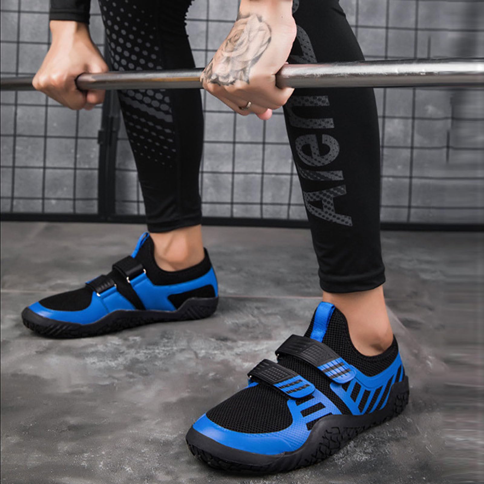 Zapatillas de Halterofilia Hombres y Mujeres,Zapatos de Peso Muerto,Levantamiento,Ligeras Y CóModas,Estanqueidad Ajustable,Adecuado para Fitness,Pesas,Culturismo,Peso Muerto
