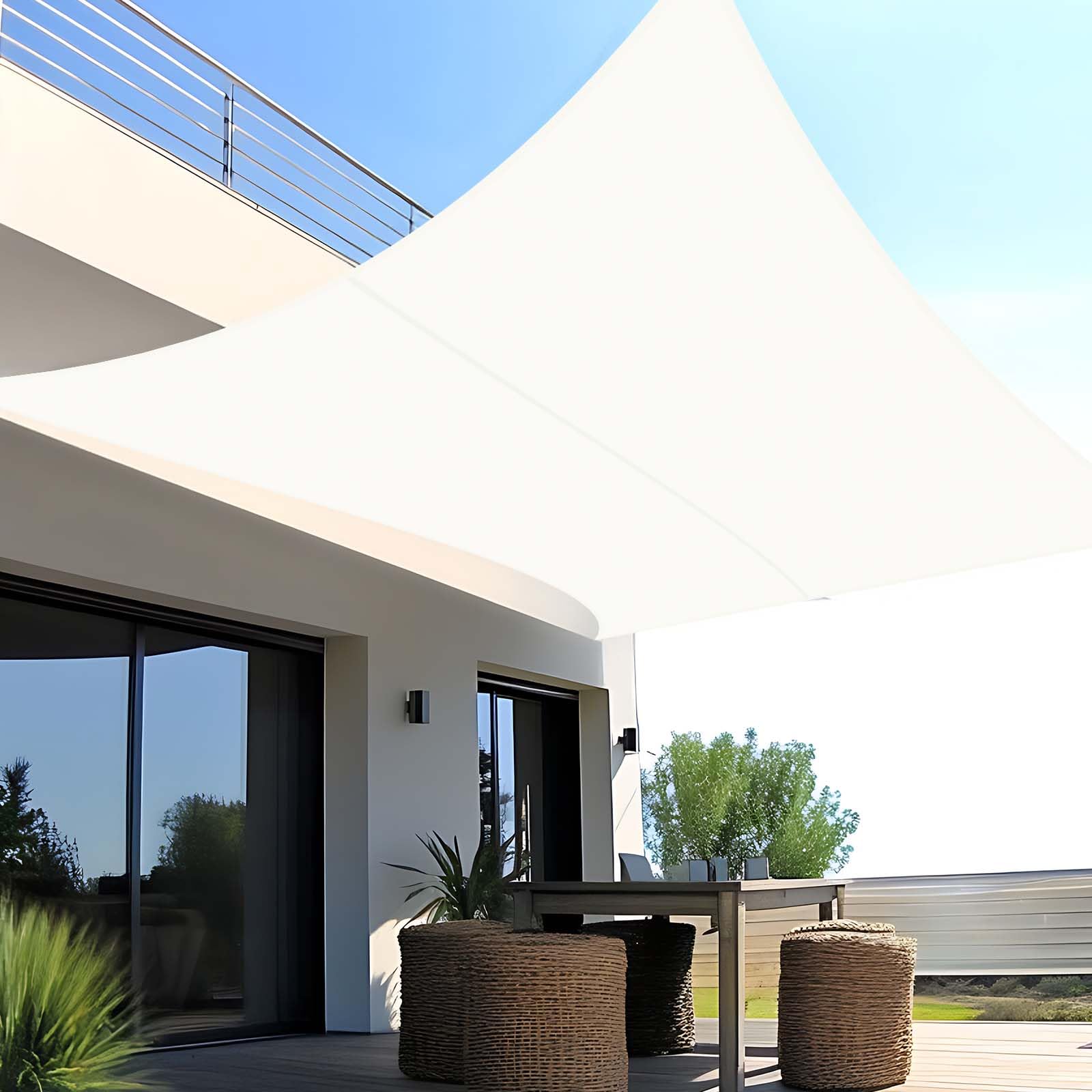 SUNNY GUARD Toldo Vela de Sombra Cuadrad Impermeable 3x3m Crema
