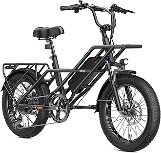 20" Fat Tire Electric Bike for Adults 750W/1500W Peak Motor Ebike 28 MPH E bike 90 Miles Long Range Urban Outdoor Commuter Ebikes with 48V Removable Battery 7 Speed E-bike All-Terrain Electric Bicycle