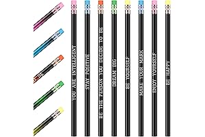 40-Piece Motivational Color-Changing Personalized Pencils for Students (Affirmation Style)