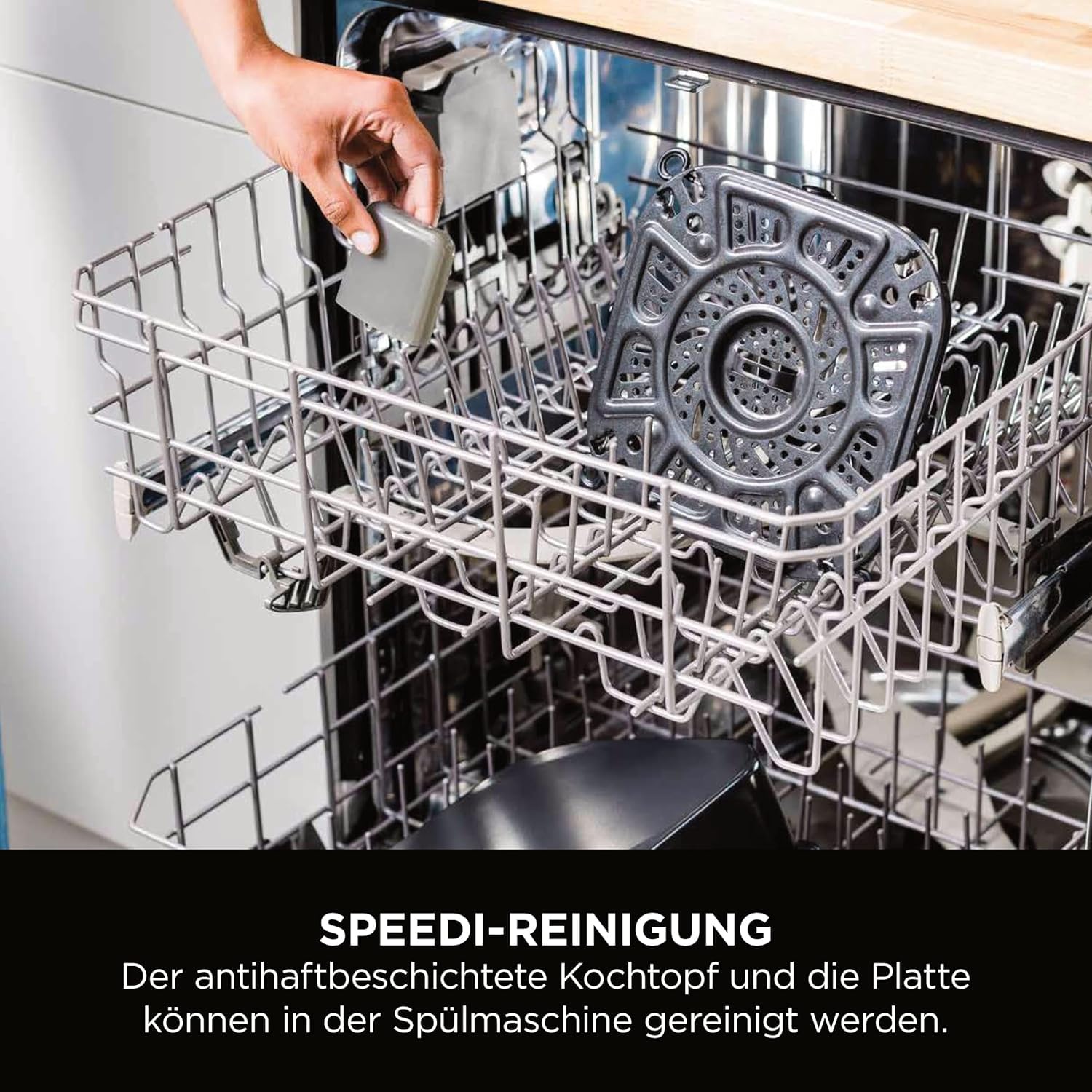 Ninja Speedi ON500EU multicooker, 5,7 l, multicooker, frytkownica na gorące powietrze, powolne gotowanie, grillowanie, pieczenie, czarna