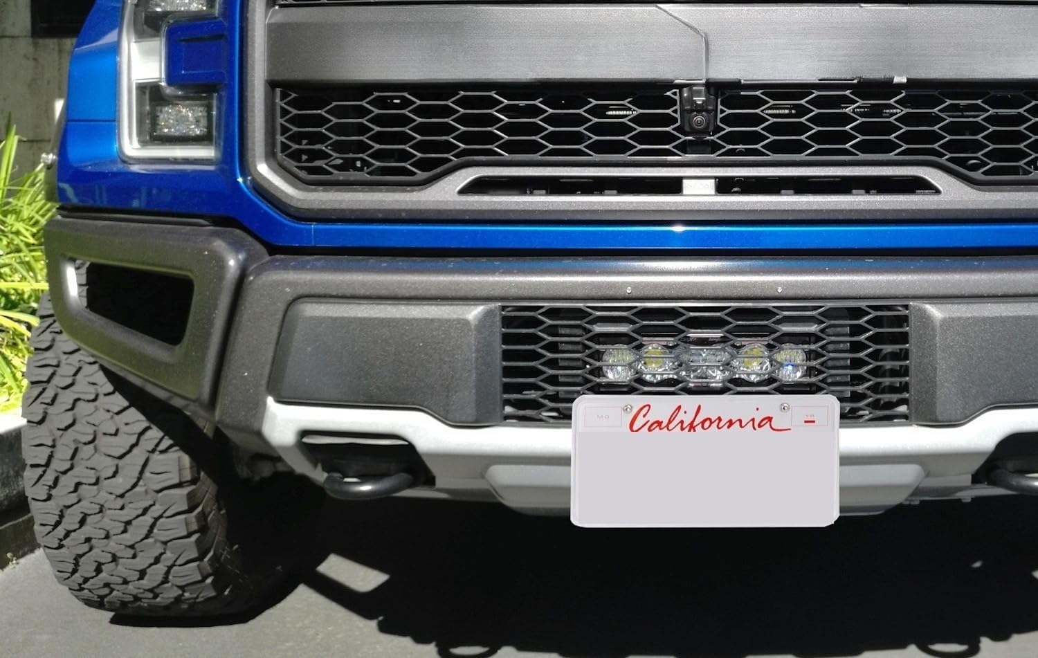 iJDMTOY Lower Grille Insert Mount License Plate Bracket Relocation Kit Compatible with 2010-2014 & 2017-2020 Ford Raptor