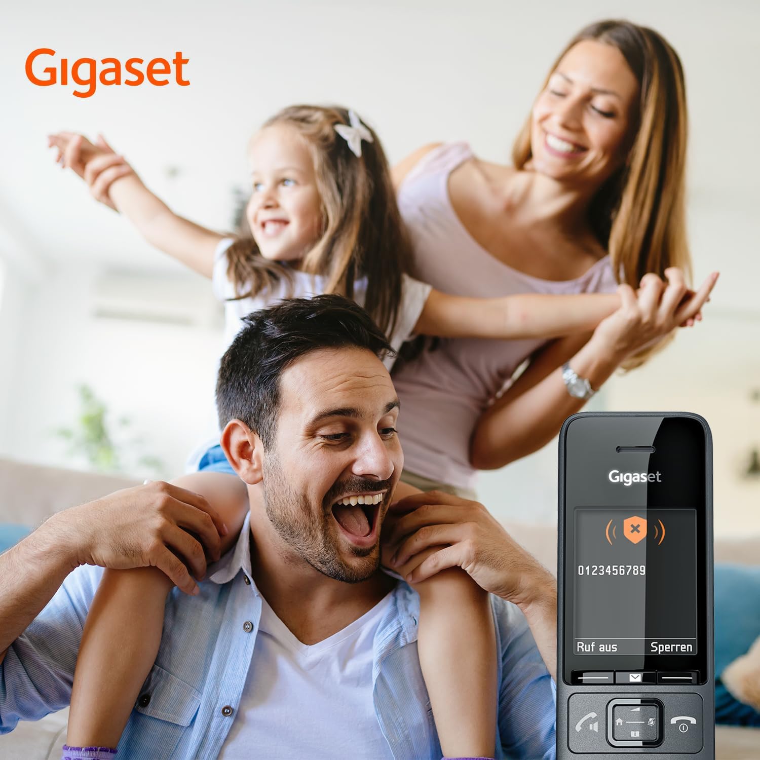 Gigaset Comfort 520HX Duo Schnurloses Telefon DECT-Mobilteile Fritzbox-kompatibel titan-schwarz