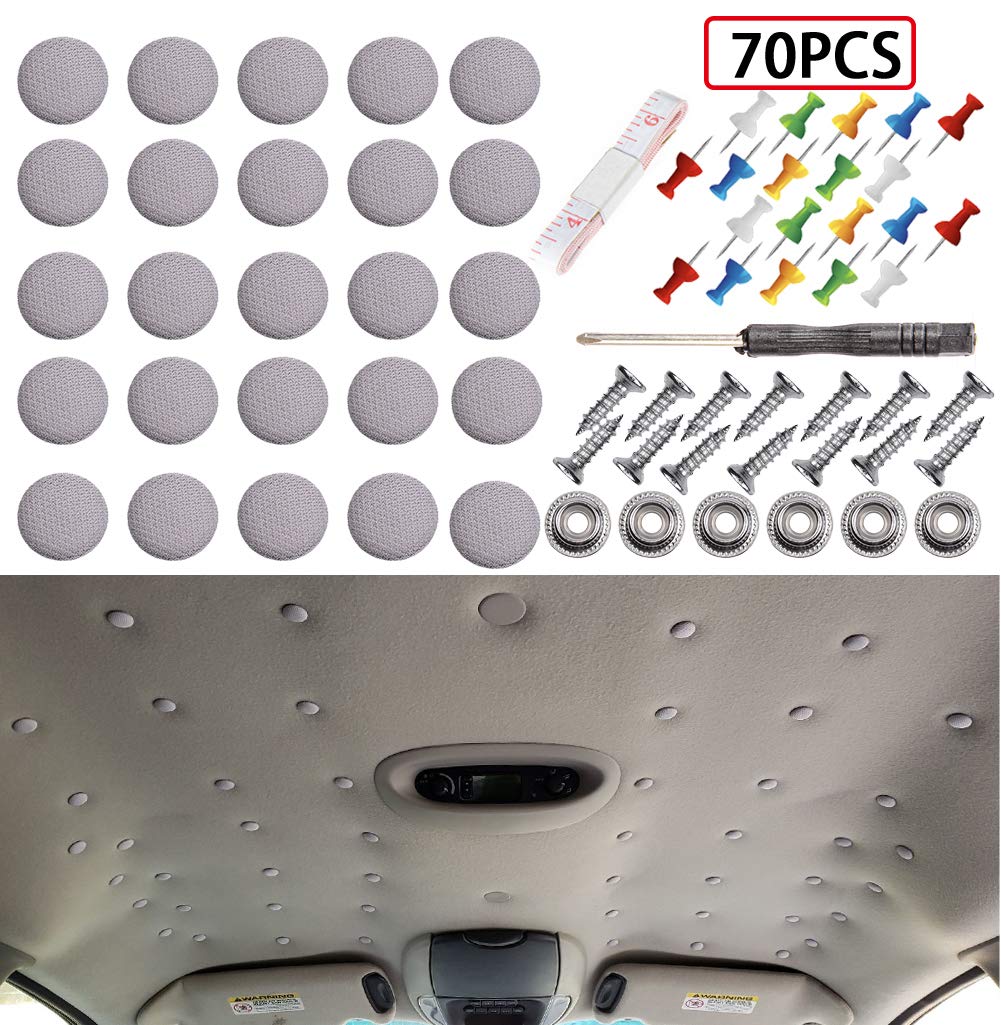 Buy Niteguy 60pcs Car Roof Headliner Repair Button, Auto Roof Snap