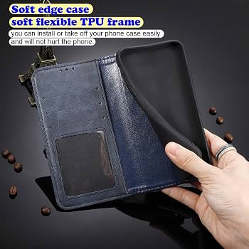 Leder Flip Case Für LG K50S – Mit Magnetverschluss Und Kartenfächern