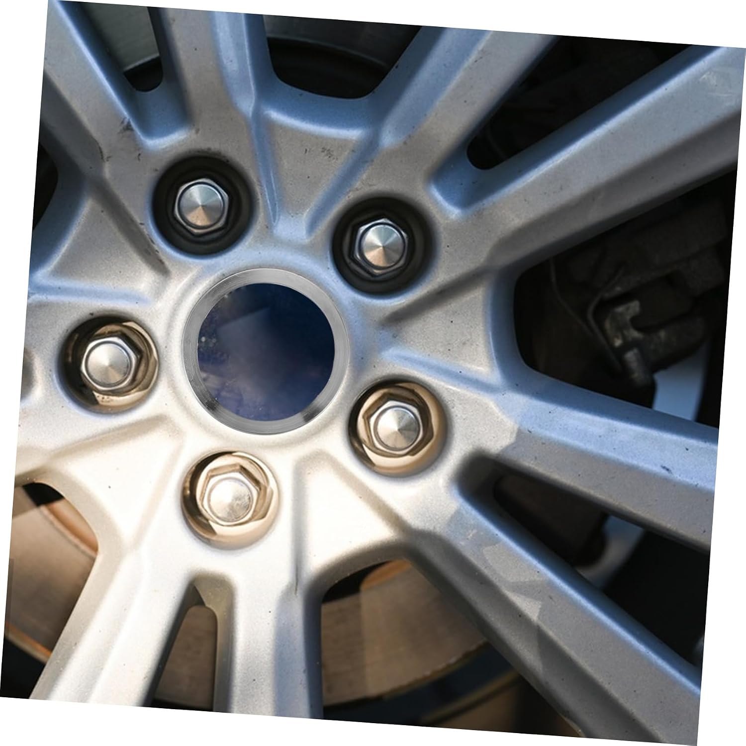 4pcs Sturdy Aluminum Alloy Hub Centric Rings Wheel Hub Decoration for Car