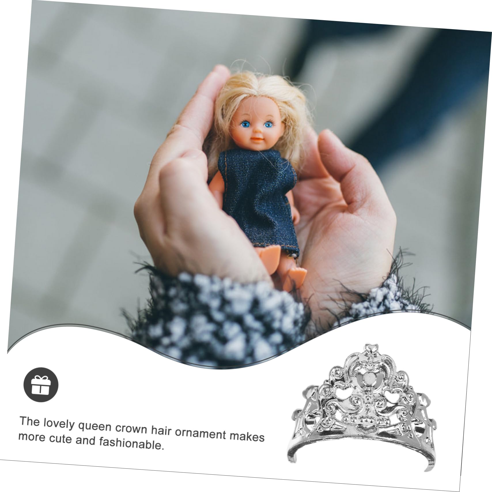 TOYANDONA 20 Pcs Mini Doll Crowns Set Plastic Miniature Crowns for Dolls Dress up Jewelry Decorative Headwear for Doll Accessories Playtime - Image 3