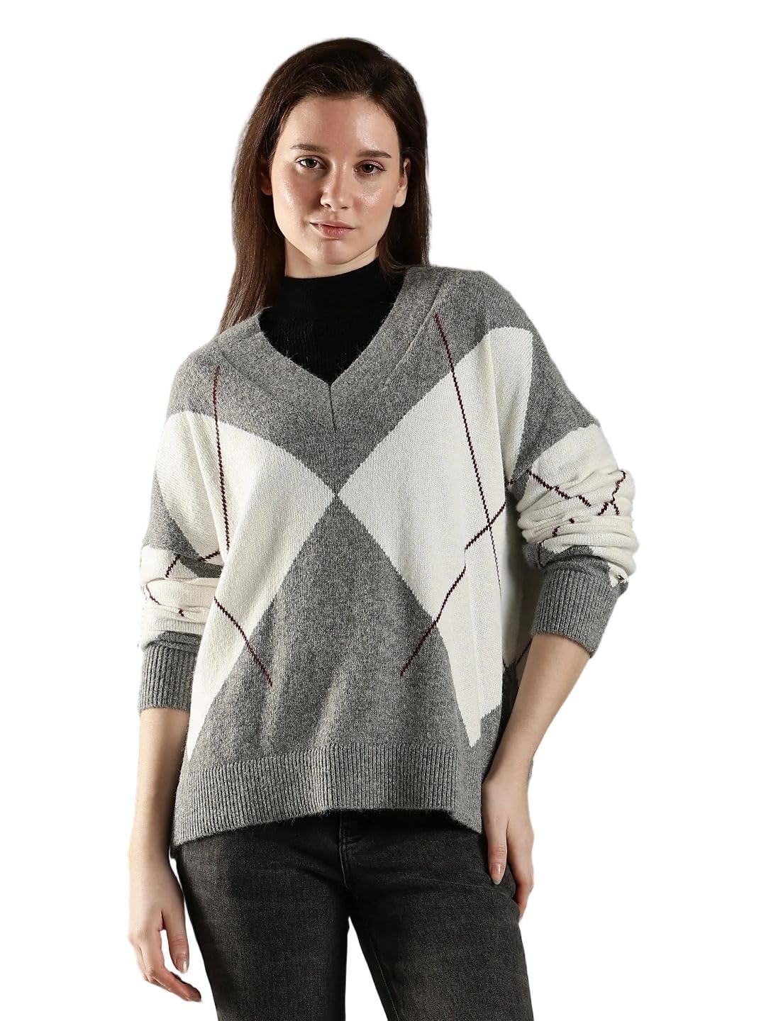 tommy hilfiger Regular Fit Nylon V-Neck Sweater-picture-26