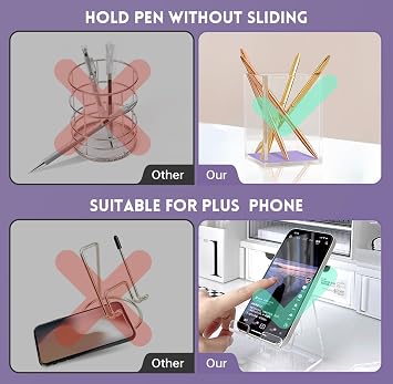 10 Pcs Office Supplies Set, Desk Organizers and Accessories Purple
