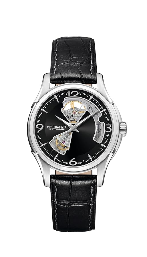 Hamilton ジャズマスターOpen Heart40mm（ブラック） Amazon.com: Hamilton Watch Jazzmaster Open Heart Auto