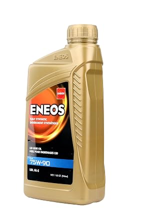 ENEOS 75W-90 Fully Synthetic Gear Oil, API GL-5, LSD, 1 Qt