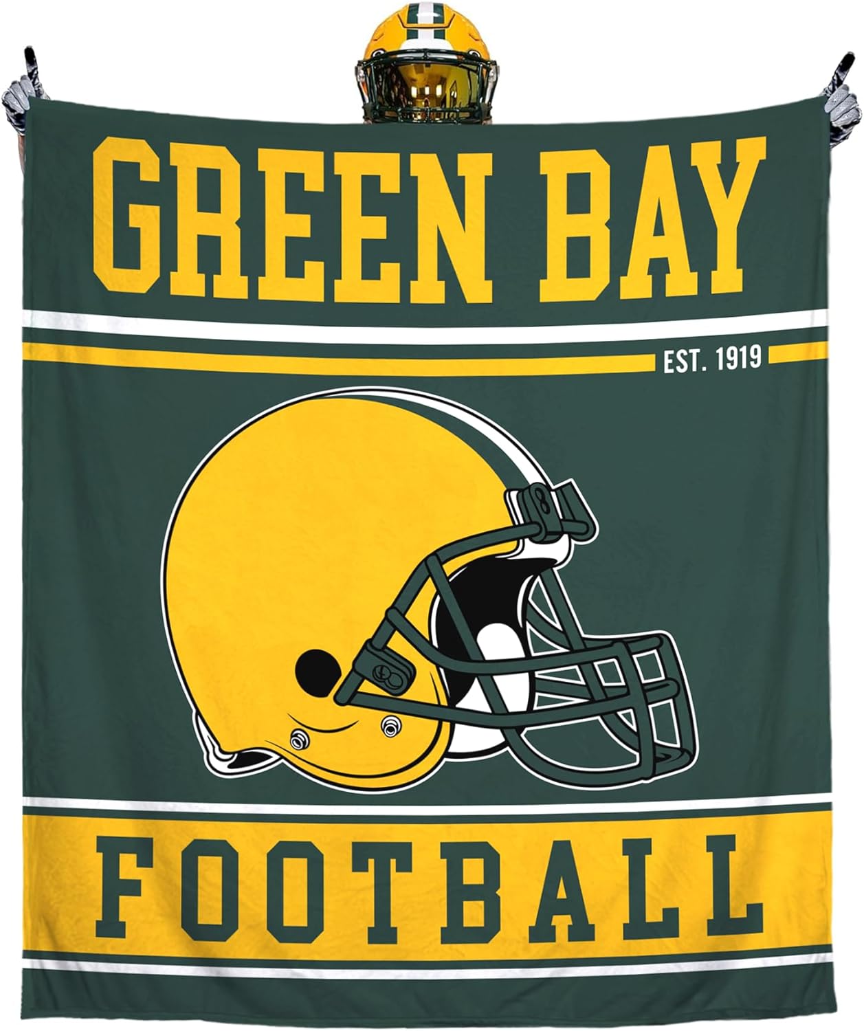 Football Blanket for Men Women Football Lovers Gifts Soft Flannel Warm Throw Blanket Football Style Travel Blanket for Men Football Fans Blankets for Sofa Bed Bedroom Living Room 50x60 Inch
