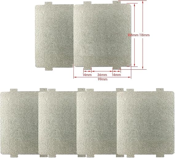 6 PCS Microwave Waveguide Cover, Universal Mica Board Replacement