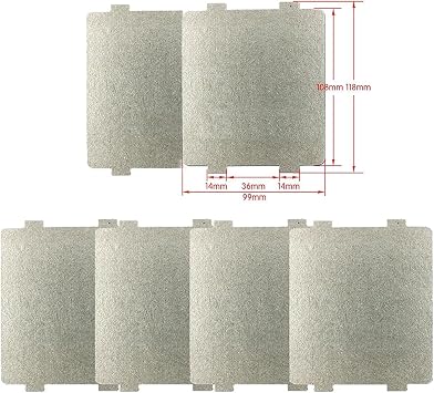 6 PCS Microwave Waveguide Cover, Universal Mica Board Replacement