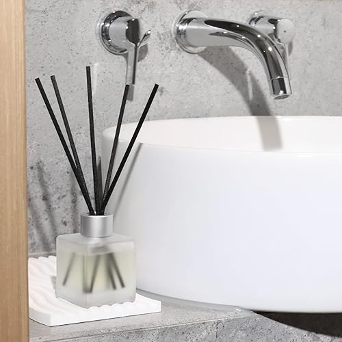 Miniatura 4 de Juego de 3 difusores de junco, aceite perfumado GardeniaLavenderRosa, aceites esenciales de aroma de flores con varillas difusoras, ambientador de