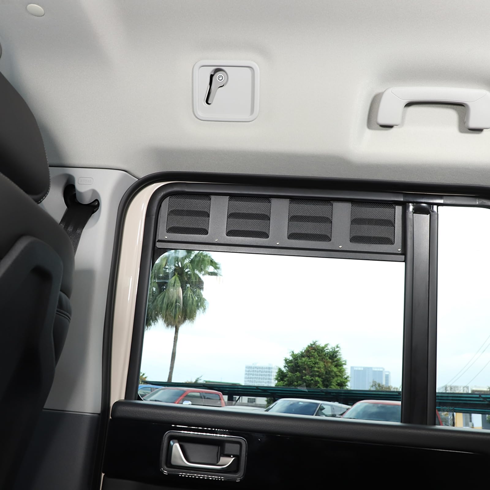 Lüftungsblende für hintere Seitenfenster, kompatibel mit Ineos Grenadier 2020–2024, Zubehör, Außendekoration aus Aluminiumlegierung, 2 Stück