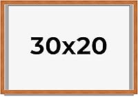 Vista 324 de Marco marrón de 18 x 24 pulgadas, marco de madera maciza de nuez de miel, ancho de moldeo de 0.875 pulgadas, profundidad de rabo de 0.875 pulgadas