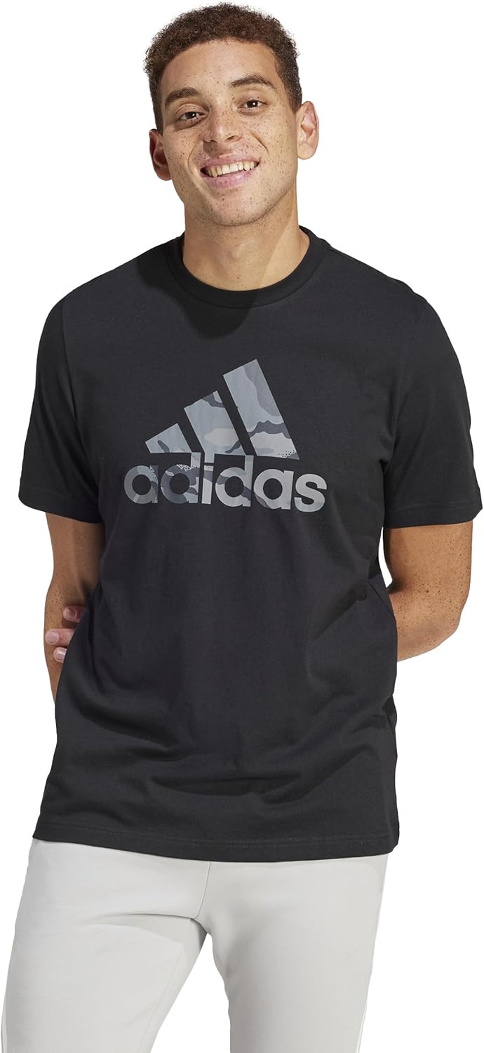 adidas Camo Badge of Sport Graphic Tee Men's T-Shirt (Pack of 1)